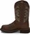 Side view of Justin Original Work Boots Womens Wanette Brown Waterproof ST